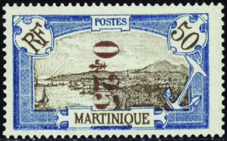 N°110a surcharge renversée neufs ** TB