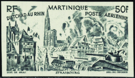 POSTE AERIENNE N°7/12  6 valeurs non dentelées neu