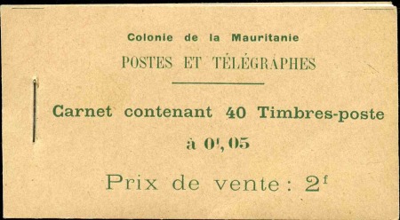 N°20 5c  carnet de 40 timbres sur papier couché(go