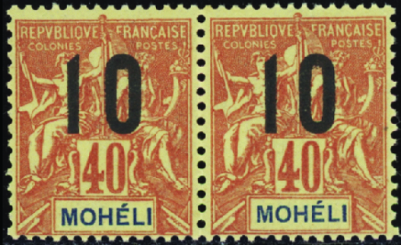 N°20Aa chiffres espacés tenant à normal neufs ** T