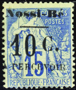 TAXE N°8 10c sur 15c bleu neufs * TB