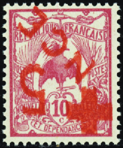 N°110a surcharge renversée neufs ** TB