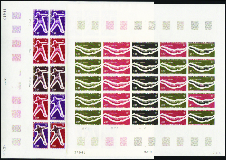 POSTE AERIENNE N°106/107  3è jeux sportifs du Paci