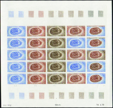 POSTE AERIENNE N°114 33f coquillage feuille de 25 