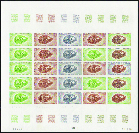 POSTE AERIENNE N°116 60f coquillage feuille de 25 