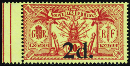 N°69 2d sur 40c sans filigrane neufs * TB