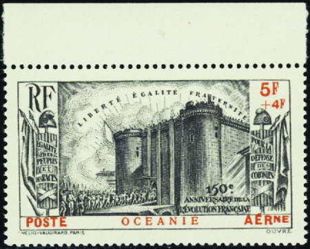 POSTE AERIENNE N°2 Révolution neufs ** TB