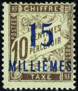TAXE N°6A erreur 15 millièmes sur 10c neufs * TB
