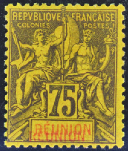 N°43a double "Réunion" neufs * TB
