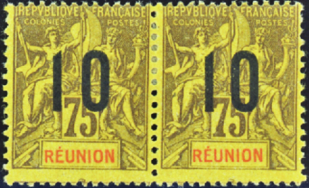 N°79A chiffres espacés tenant à normal neufs * TB