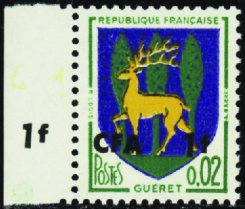 N°342a Surcharge intervertie neufs ** TB