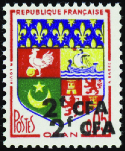 N°343a double surcharge neufs ** TB