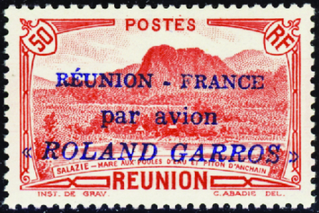 N°1 50c rouge Roland Garros neufs * TB