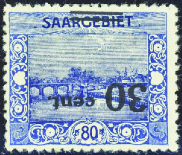 N°75a surcharge renversée neufs * TB