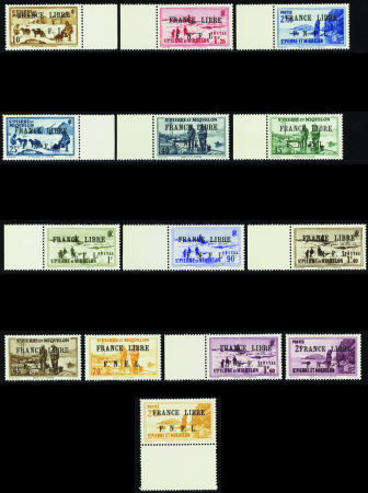 N°250/53/55/56/59/60/62 à 65/67 à 70 France Libre