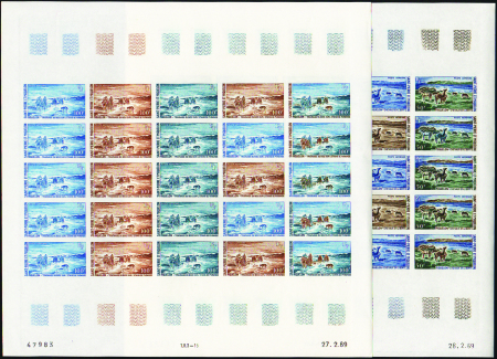 POSTE AERIENNE N°44/45 2 valeurs en feuilles de 2