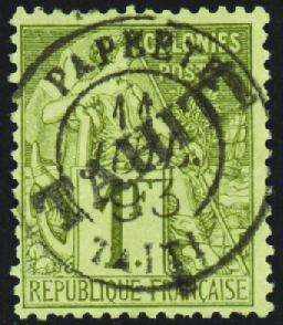 N°18 1F olive obl TB