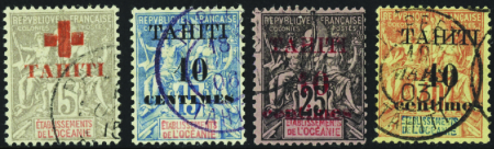 N°31/32/33/35 4 valeurs obl TB