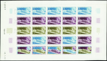 N°33 UPU feuille de 25 essais de couleur neufs ** 