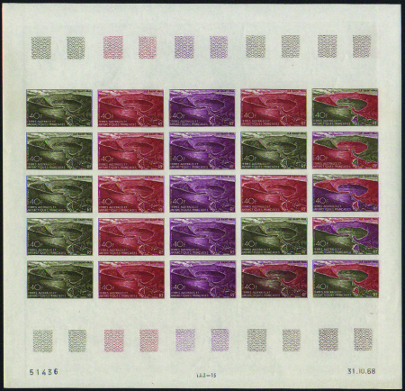 POSTE AERIENNE N°17 Ile Saint Paul feuille de 25 e