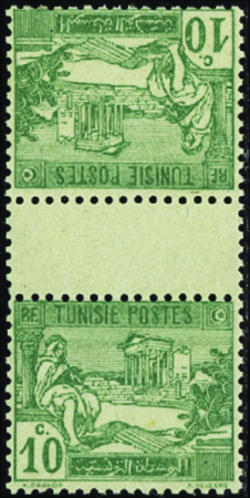 N°76a tête-bêche avec intervalle neufs ** TB