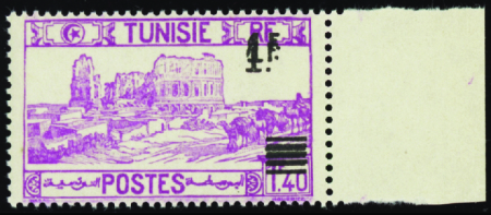 N°225a Double surcharge neufs ** TB