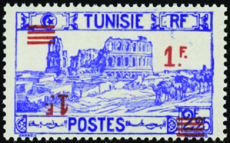 N°226c Double surcharge dont une renversée neufs *