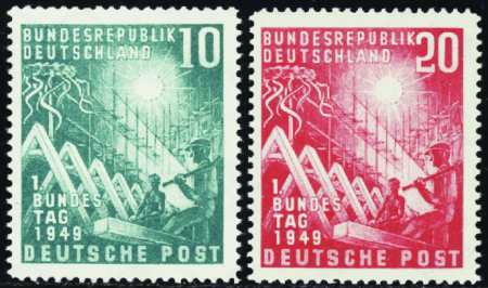 N°1/2 ouverture du parlement 2 valeurs neuf ** TB