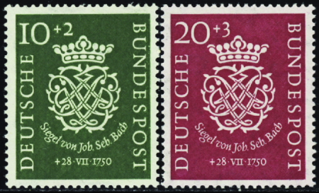 N°7/8 JS Bach 2 valeurs neuf ** TB