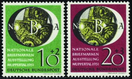 N°27/28 exposition philatélique à Wuppertal neuf *