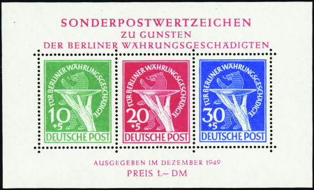 BLOCS-FEUILLETS N°1 réforme monétaire, neuf **, TB