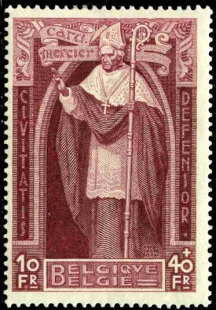 N°342/350 Cardinale Mercier 9 valeurs neuf * TB