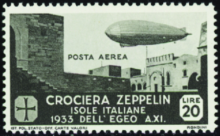 POSTE AERIENNE N°22/27 Zeppelin 6 valeurs neuf ** TB