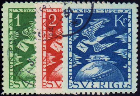 N°178/192 UPU 15 valeurs obl TB