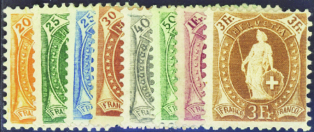 N°71/75 + 77/78 + 80 8 valeurs neuf * TB