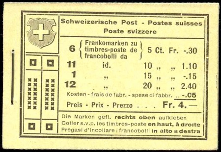 CARNETS N°19 6x5/7 1/2R + 11x10R + 1x15R + 12x20/15R(cote
