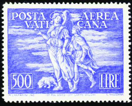 POSTE AERIENNE N°16/17 Tobie et l'archange Raphaël