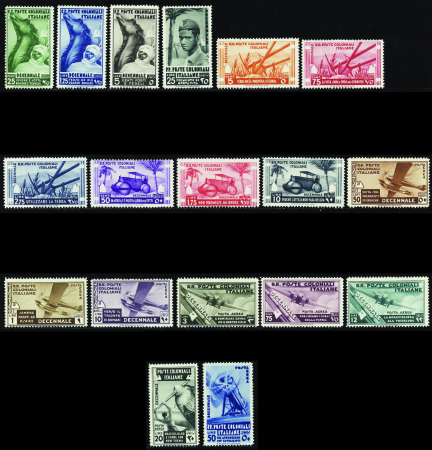 N°32/41 + PA 22/29 marche sur Rome 18 valeurs neuf