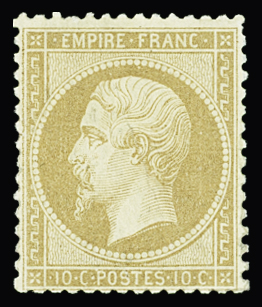 N°21 10c bistre, neuf * gno, TB