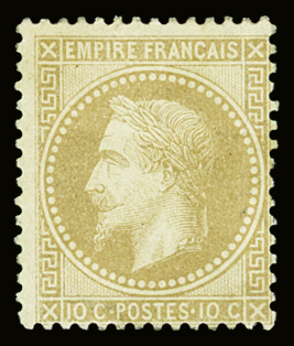 N°28B 10c bistre Type II, neuf *, TB