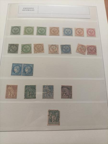 1859-1986, Collection des COLONIES en un album Lindner, dont