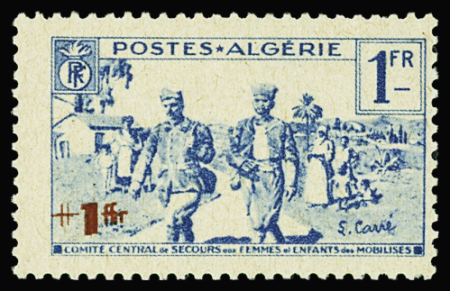 N°159a variété double surcharge, neuf **, TB. Signé