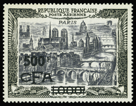 N°51 500f CFA sur 1000f Paris, neuf **, TB