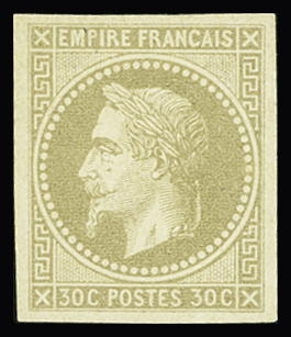 N°9 30c brun, bien margé, neuf *, TB