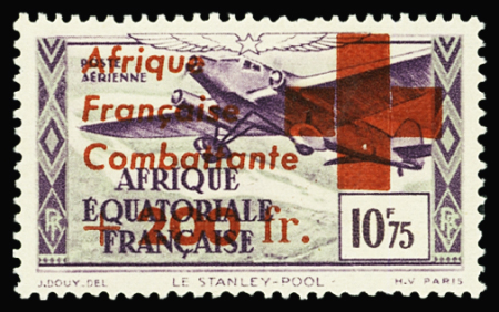 POSTE AERIENNE N°29 +200f sur 10f75 Croix-Rouge, neuf