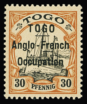 N°37 30 pf rouge et noir sur saumon (I), neuf **, TB,