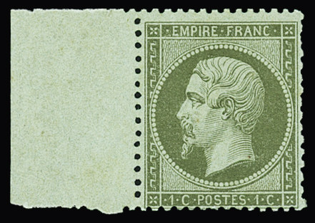 N°19 1c vert-olive, très frias, neuf **, BdF, TB (cote