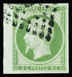 N°12 5c vert BdF, obl. propre, TTB