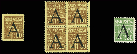 N°81 1f brun sur jaune (1,45) 2ème jambage du "A" brisé