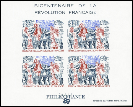 BLOC-FEUILLET N°1 Bicentenaire de la Révolution Française,